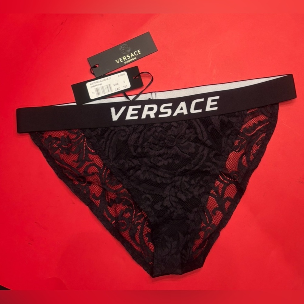 Authentic Versace women’s Black Lace Lingerie